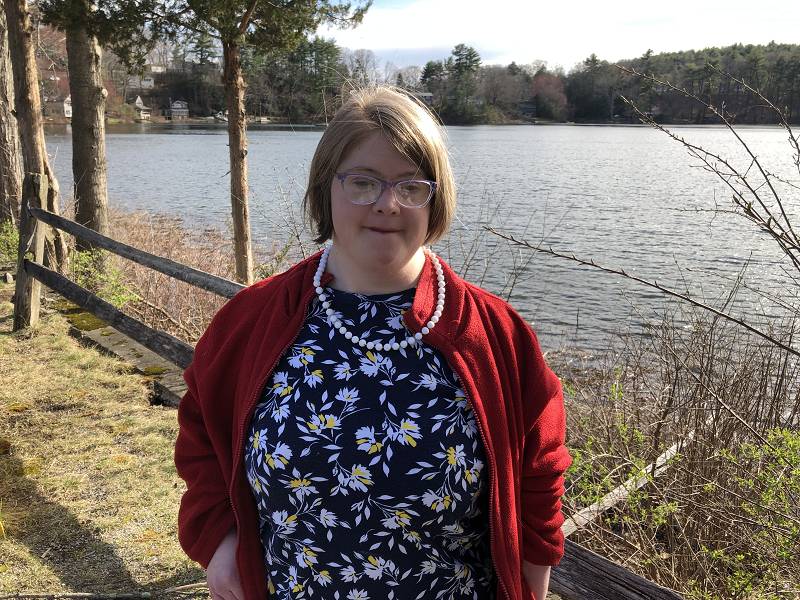 [ Patricia at Solomon Pond ]